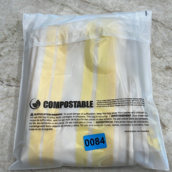 Kate Spade Silk Cori Blouse | Striped | Lemon Yellow, Gold, White | Size‎ Small - Picture 10 of 10